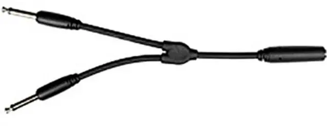 Alt view image 6 of 6 - Pig Hog Solutions - 6" Y Cable, Mono 1/4"(F)-Dual Mono 1/4"(M)