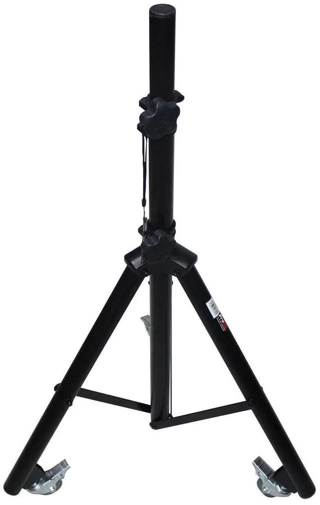 Alt view image 7 of 7 - ProX X-SW15 Adjustable Speaker Lighting Tripod Stand with Casters