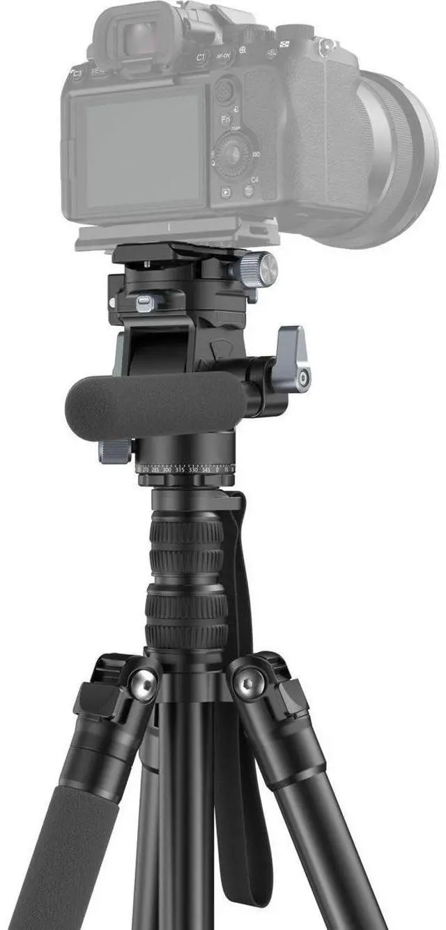Alt view image 3 of 7 - SmallRig CT195 4-Section FreeBlazer Aluminum Alloy Tripod with 4104 Video Head