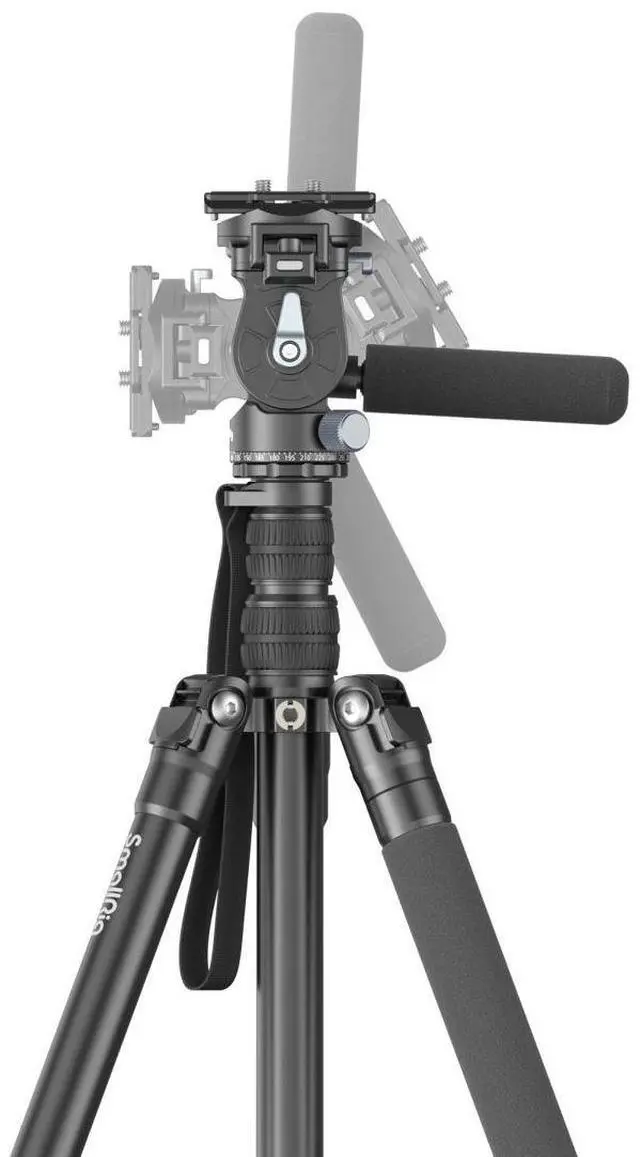Alt view image 4 of 7 - SmallRig CT195 4-Section FreeBlazer Aluminum Alloy Tripod with 4104 Video Head