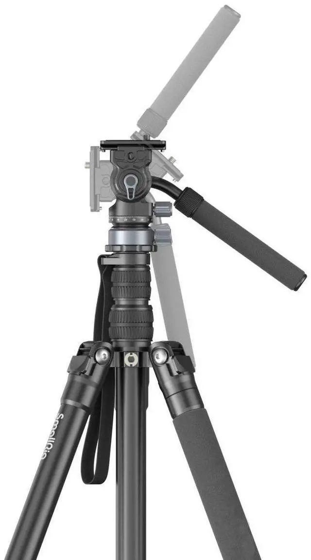 Alt view image 4 of 7 - SmallRig FreeBlazer CT190 4-Section Aluminum Tripod with Video Head