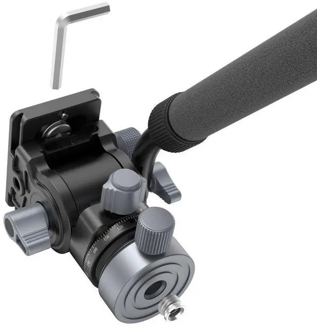 Alt view image 6 of 7 - SmallRig FreeBlazer CT190 4-Section Aluminum Tripod with Video Head