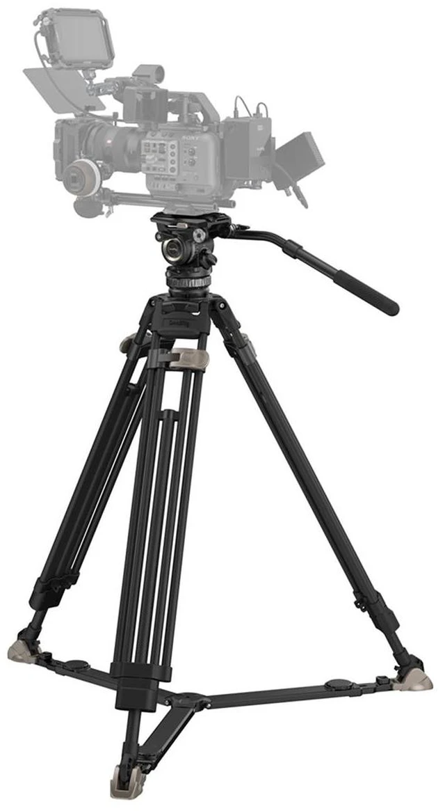 Alt view image 5 of 6 - SmallRig AD-Pro8 FreeBlazer 3-Section Carbon Fiber Tripod with PH8 Fluid Head