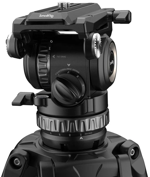 Alt view image 6 of 6 - SmallRig AD-Pro8 FreeBlazer 3-Section Carbon Fiber Tripod with PH8 Fluid Head