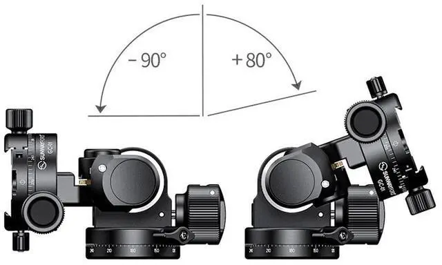 Alt view image 3 of 5 - SunwayFoto GH-PROII+ Innovative Geared Head with GC-01 Clamp