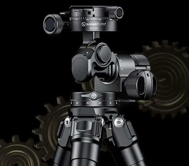 Alt view image 5 of 5 - SunwayFoto GH-PROII+ Innovative Geared Head with GC-01 Clamp