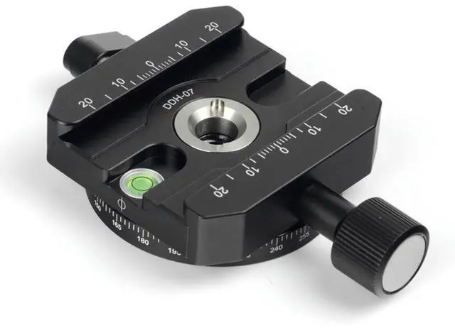 Alt view image 4 of 4 - SunwayFoto DDH-07N Panoramic Panning Clamp, Jaw Length 58mm, Screw Hole UNC3/8", 44.09lbs Capacity
