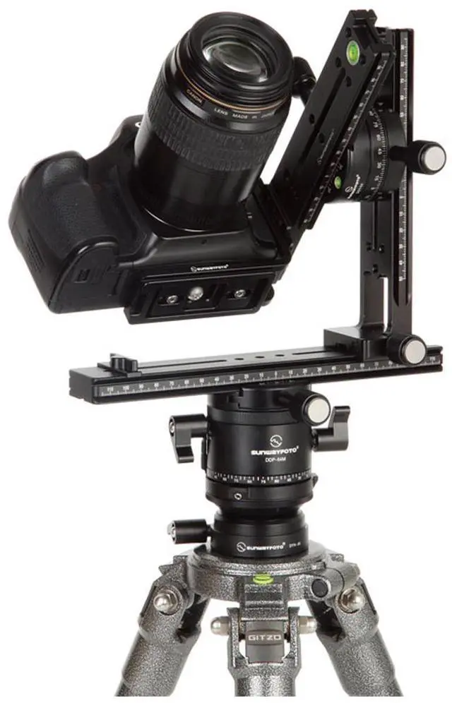 Alt view image 6 of 6 - SunwayFoto PANO-1 Panoramic Head Kit, DYH-66i Base, DDP-64M Rotator, 64mm/58mm Clamp, DPG-2416 Rail, DMP-200L Slide, DDH-03 Clamp, DMC-200L Rail, DPL-01 Plate