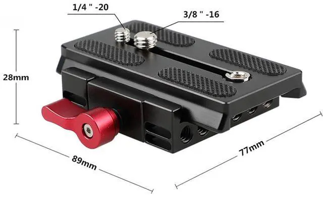 Alt view image 4 of 5 - CAMVATE Quick Release Mount Base QR Plate for Manfrotto Standard Accessory