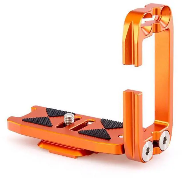 Alt view image 2 of 6 - 3 Legged Thing Ellie PD Universal L-Bracket with Peak Design Capture, Compatible Base, Copper, Orange