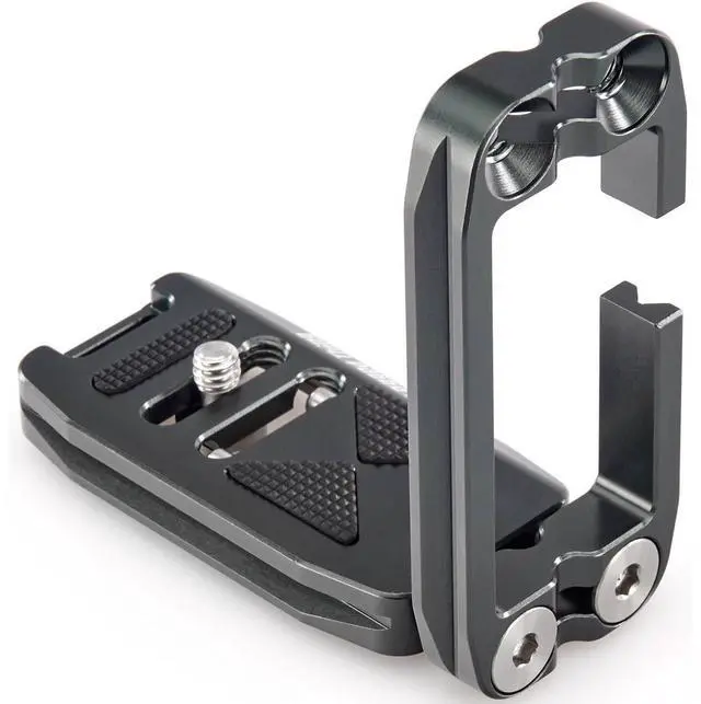 Alt view image 6 of 7 - 3 Legged Thing Ellie Short Universal L-Bracket with Shorter Base, Metallic Slate, Gray