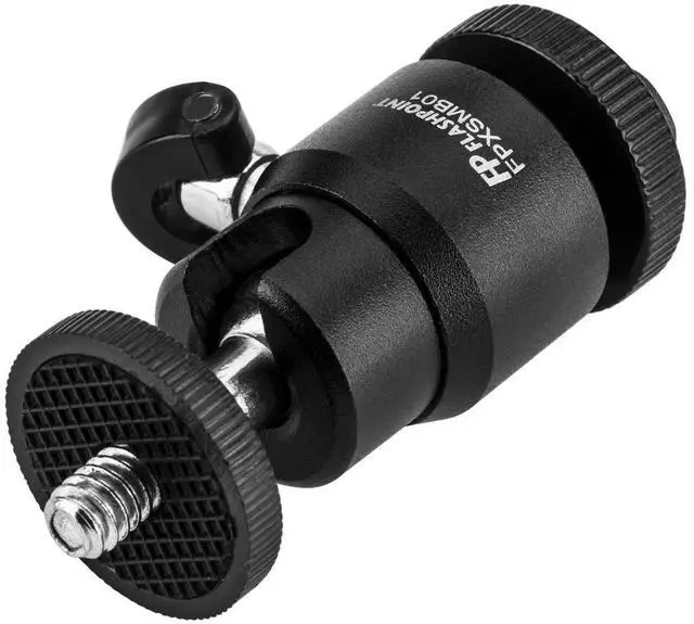Alt view image 4 of 6 - Flashpoint Lightweight Mini Ball Head with Lock and Cold Shoe #FPX-SM-B01