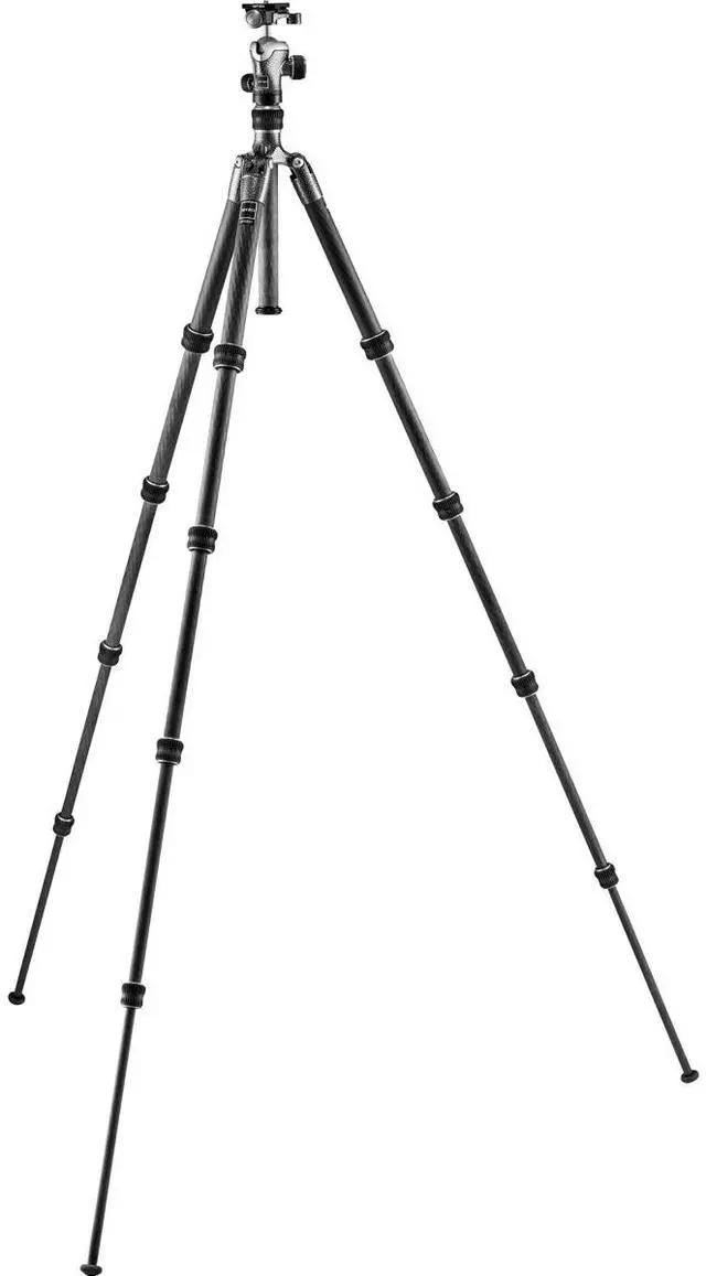 Alt view image 2 of 3 - Gitzo GT1555T Traveler Series 1 5-Section Carbon Fiber Tripod with GH1382TQD Center Ball Head