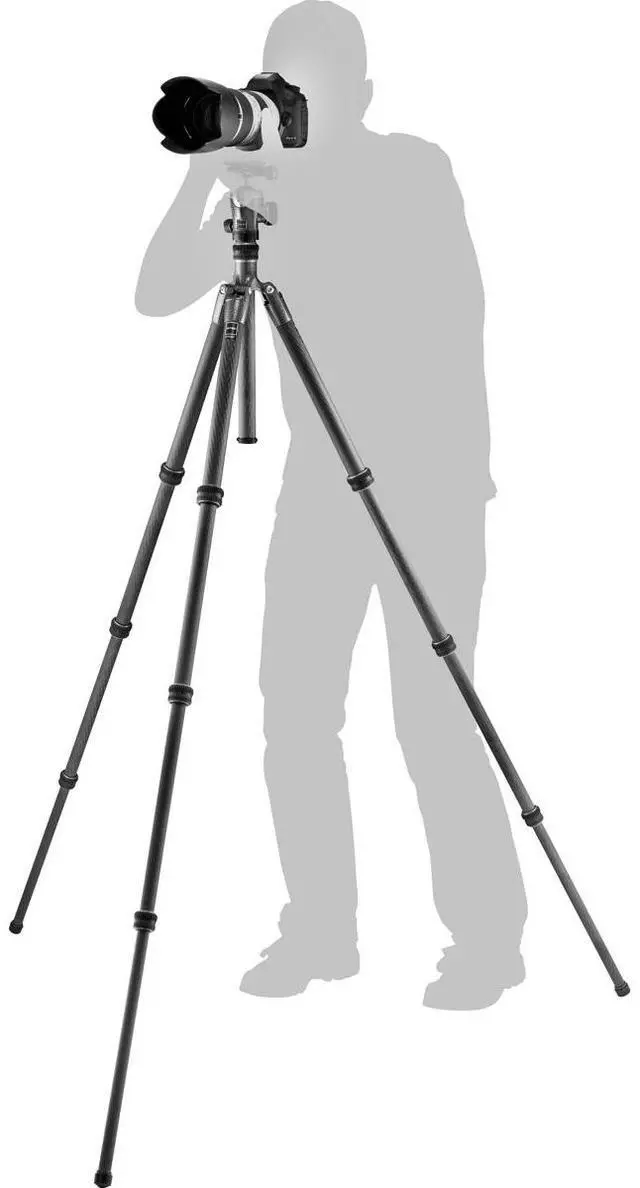 Alt view image 4 of 6 - Gitzo GT2545T Traveler Series 2 4-Section Carbon Fiber Tripod with GH1382QD Center Ball Head