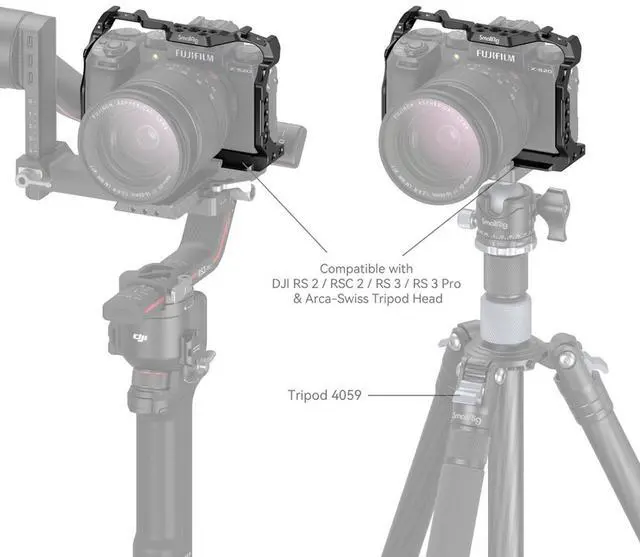 Alt view image 5 of 7 - SmallRig Full Camera Cage for Fujifilm X-S20