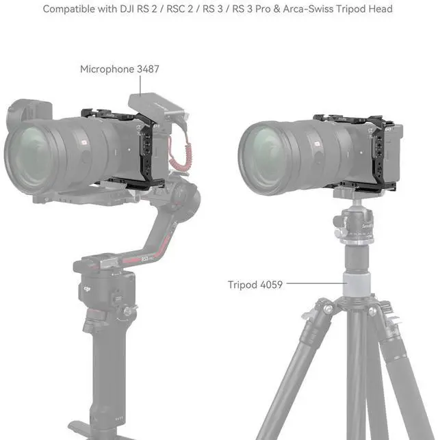 Alt view image 7 of 7 - SmallRig 4422 Full Camera Cage Kit for Sony Alpha 7C II and Alpha 7CR