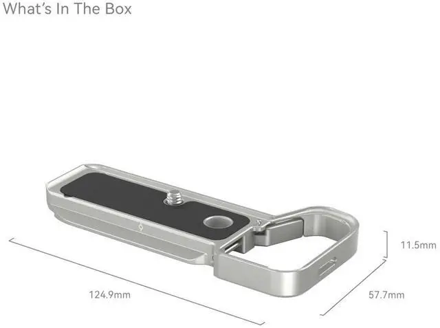 Alt view image 5 of 5 - SmallRig Bottom Mount Plate for Sony Alpha 7C II and Alpha 7CR, Silver