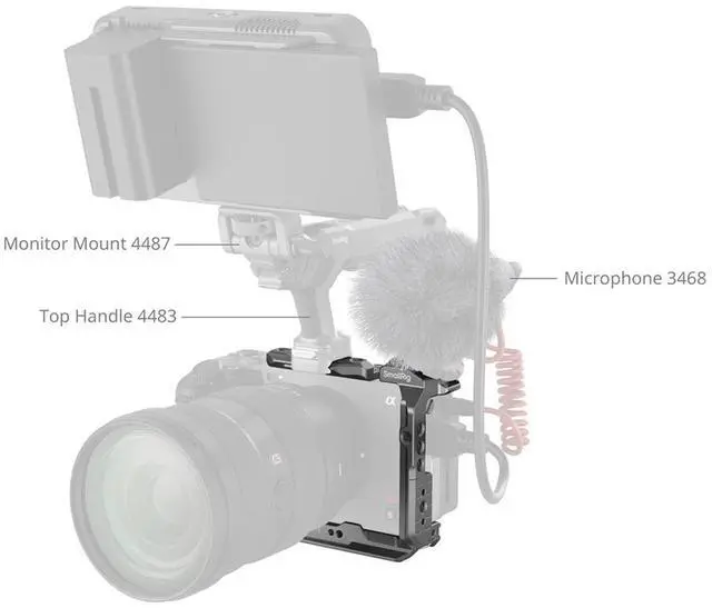 Alt view image 6 of 7 - SmallRig HawkLock Quick Release Half Cage for Sony FX3/FX30 Camera