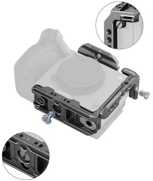 Alt view image 5 of 7 - SmallRig HawkLock Quick Release Half Cage for Sony FX3/FX30 Camera