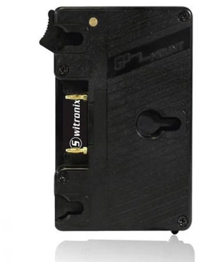 Alt view image 2 of 2 - Core SWX GP-A-URSA 3-Stud Mount Plate with 2 Powertaps and BMD 12 Way Molex Connector for Black Magic URSA