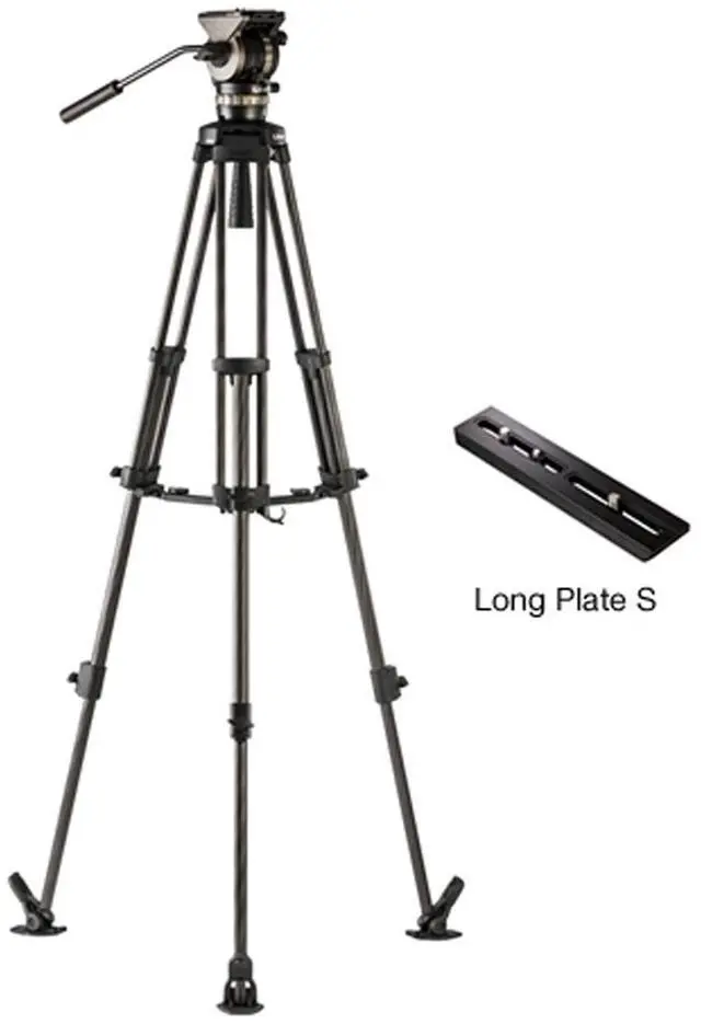 Main image of Libec NX-300MC 3-Section Carbon Fiber Tripod with NH30 Head and Mid-Level Spreader