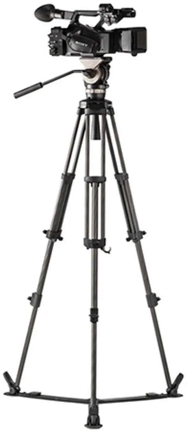 Alt view image 2 of 7 - Libec NX-300MC 3-Section Carbon Fiber Tripod with NH30 Head and Mid-Level Spreader