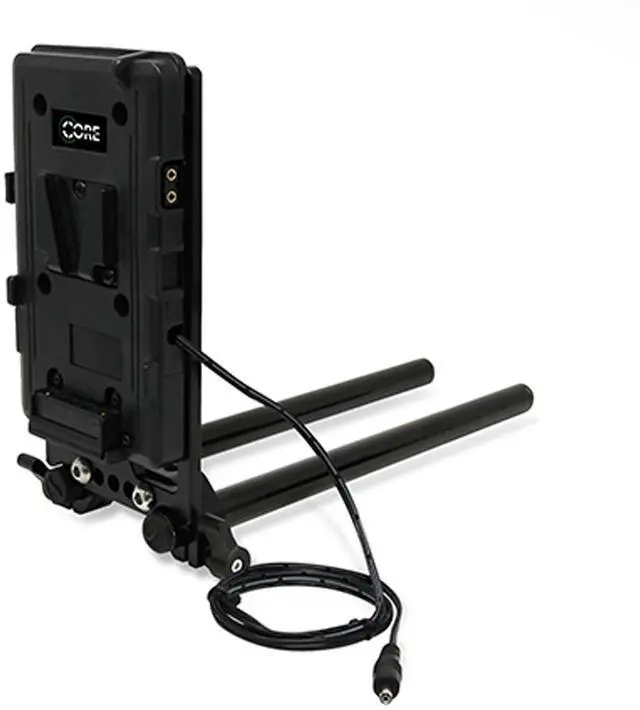 Main image of Core SWX 15mm Rail Mount Cheese Plate with V-Mount Battery Plate and 18" Regulated 8V Cable for Canon C100/C100MK2