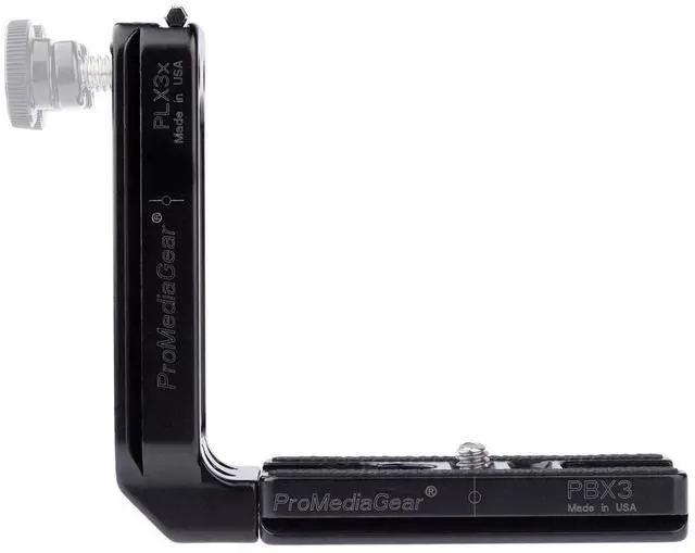 Alt view image 3 of 7 - ProMediaGear 3" Universal L-Bracket and Arca-Swiss Type L-Plate for DSLR Camera without Grip/Short Bodies