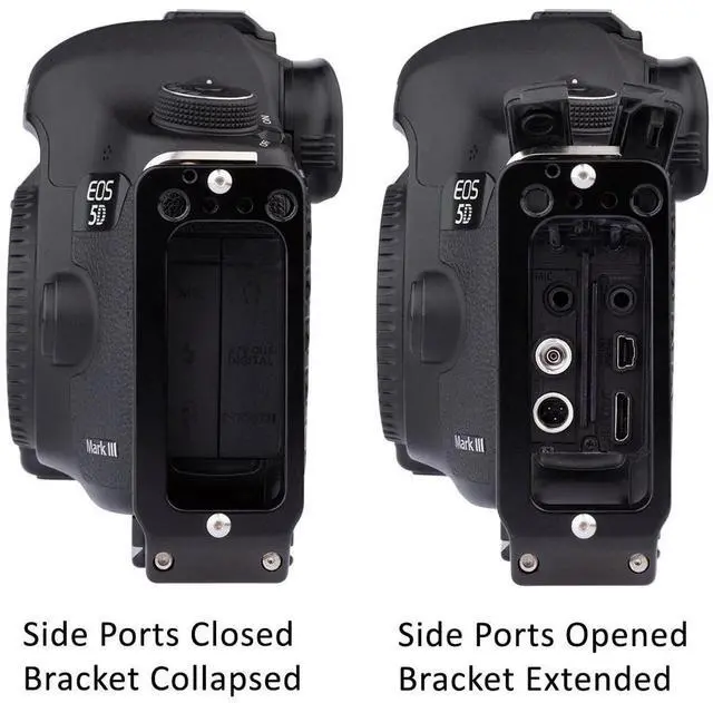 Alt view image 7 of 7 - ProMediaGear 3" Universal L-Bracket and Arca-Swiss Type L-Plate for DSLR Camera without Grip/Short Bodies