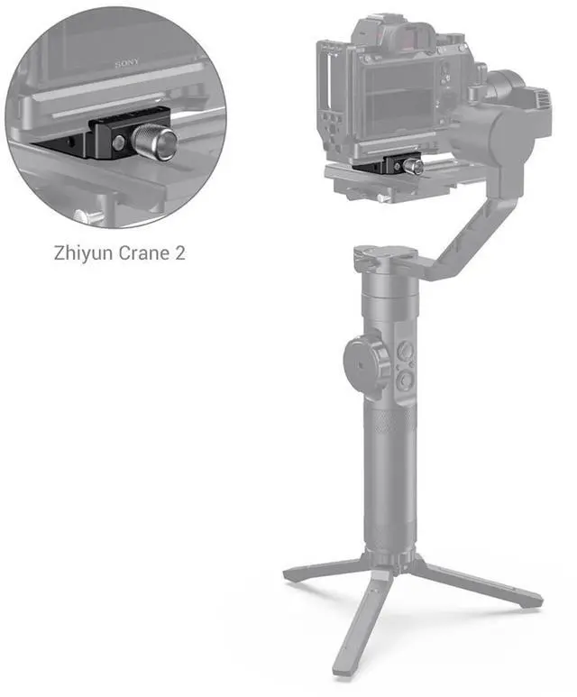 Alt view image 5 of 7 - SmallRig Arca-Type Quick Release Clamp for DJI Ronin S/Ronin SC and ZHIYUN Crane Series/Weebill-S Gimbals