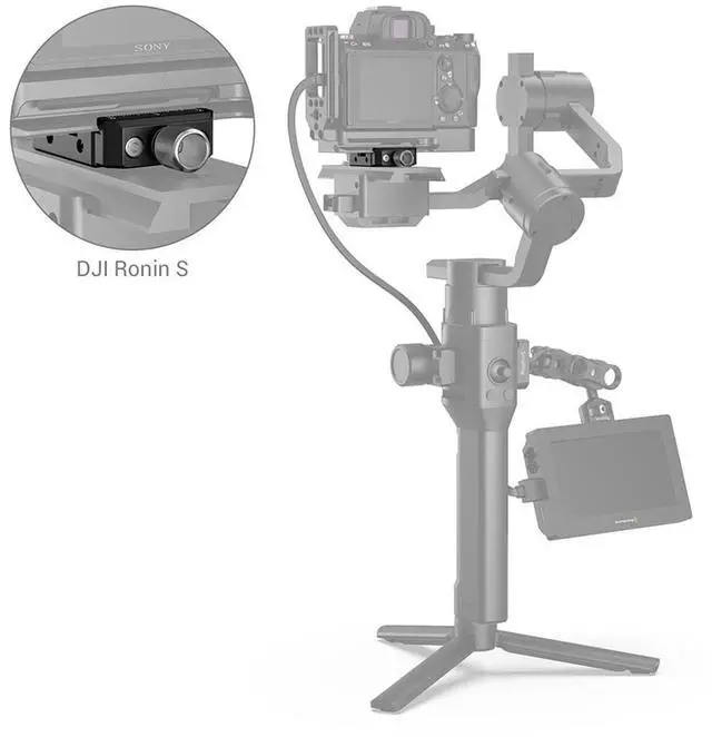 Alt view image 6 of 7 - SmallRig Arca-Type Quick Release Clamp for DJI Ronin S/Ronin SC and ZHIYUN Crane Series/Weebill-S Gimbals