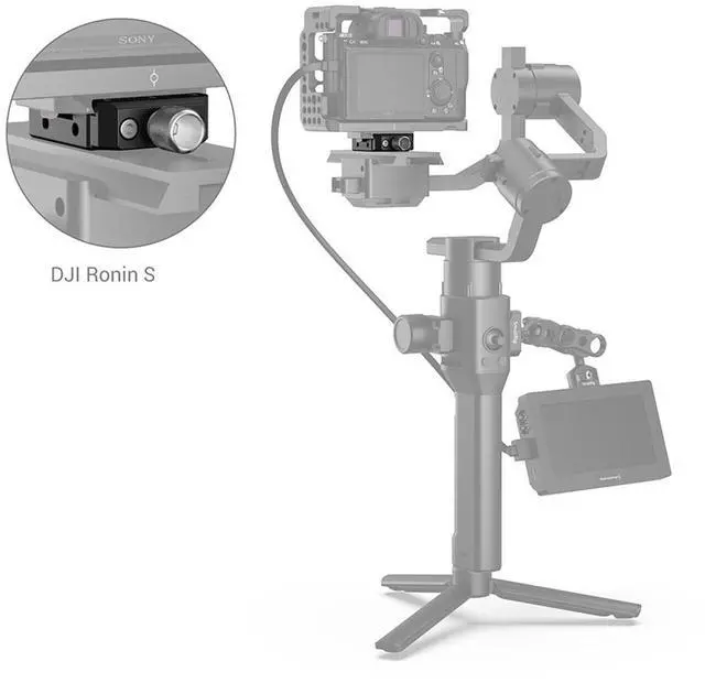 Alt view image 7 of 7 - SmallRig Arca-Type Quick Release Clamp for DJI Ronin S/Ronin SC and ZHIYUN Crane Series/Weebill-S Gimbals