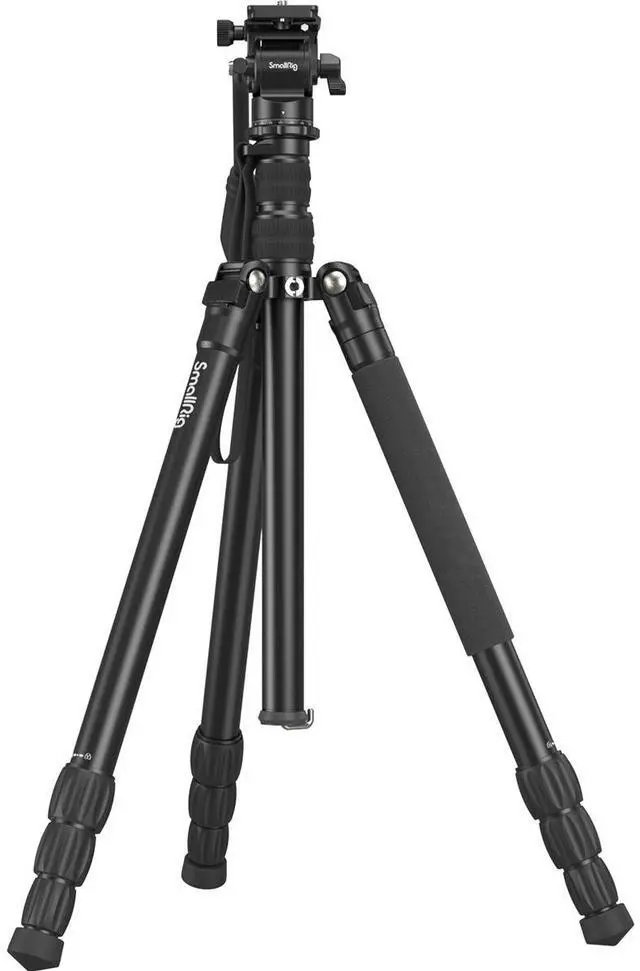 Main image of SmallRig CT180 4-Section Aluminum Video Tripod with Mini Fluid Head Kit