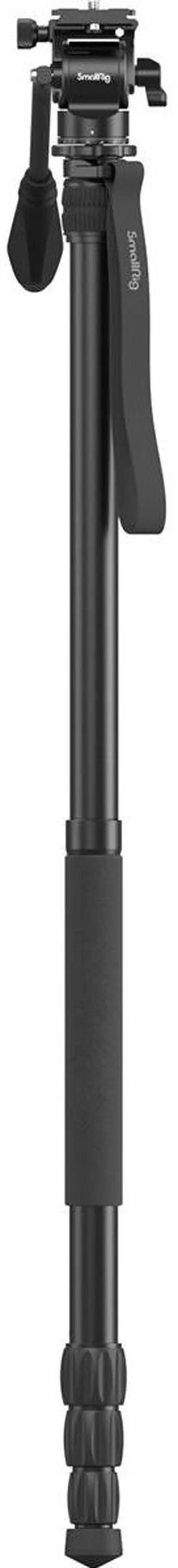 Alt view image 4 of 7 - SmallRig CT180 4-Section Aluminum Video Tripod with Mini Fluid Head Kit