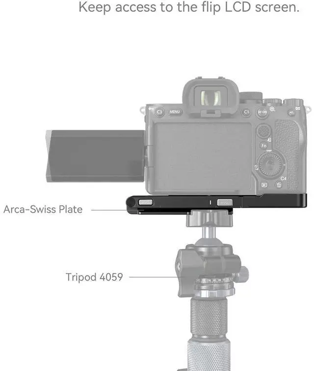 Alt view image 6 of 7 - SmallRig Foldable L-Bracket for Sony Alpha 7R V/7 IV/7S III Camera