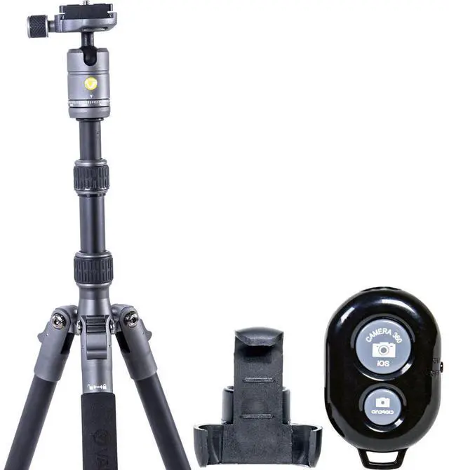 Alt view image 6 of 7 - Vanguard VEO 3 GO 204AB 20mm 4-Section Aluminum Travel Tripod with T-45 Ball Head