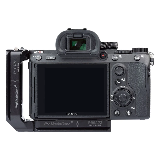 Alt view image 3 of 5 - ProMediaGear L-Bracket for Sony Alpha a7 III/a7R III Cameras and Arca-Swiss Type Tripod Heads