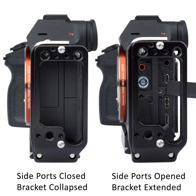 Alt view image 4 of 5 - ProMediaGear L-Bracket for Sony Alpha a7 III/a7R III Cameras and Arca-Swiss Type Tripod Heads