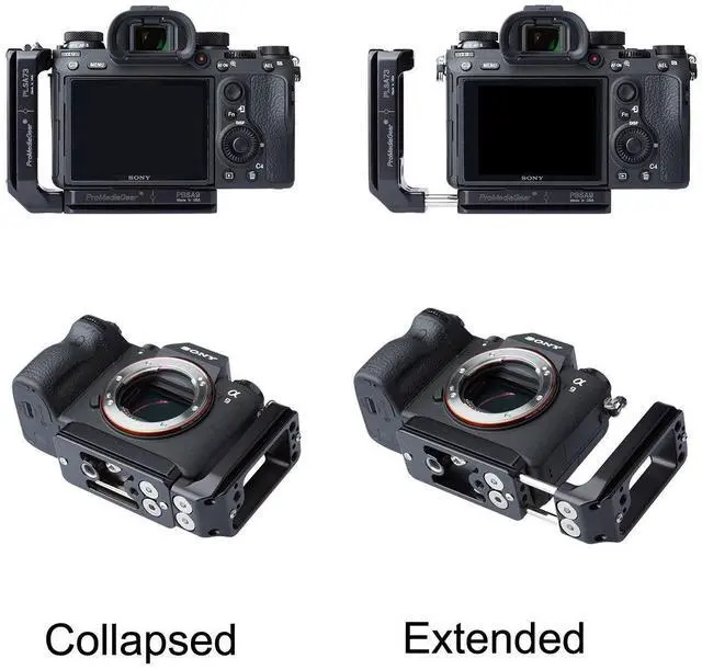 Alt view image 4 of 6 - ProMediaGear L-Bracket for Sony Alpha a9 Camera and Arca-Swiss Type Tripod Heads