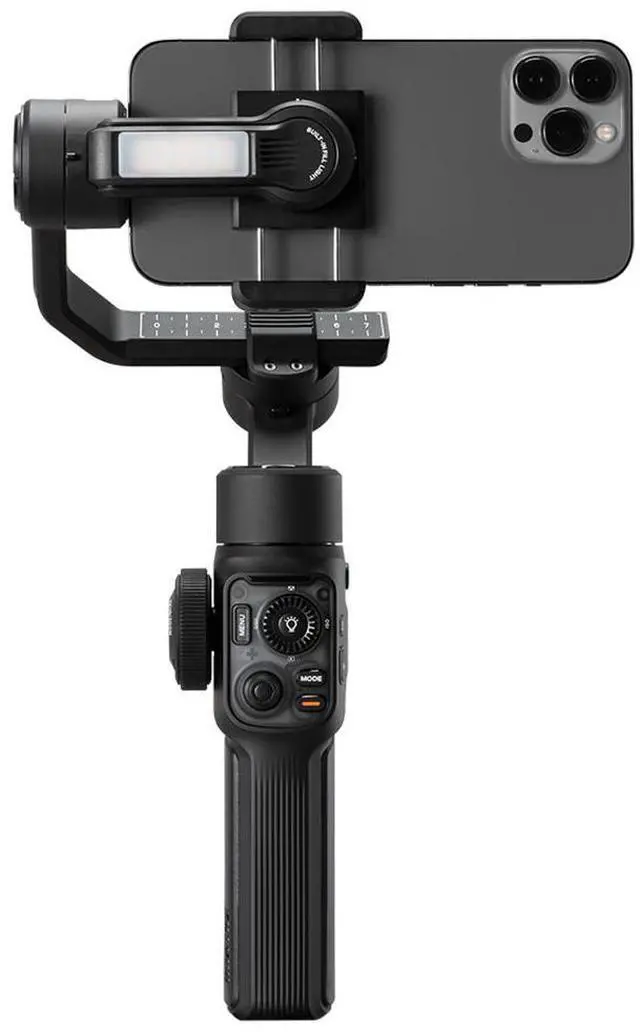 Alt view image 3 of 7 - Zhiyun SMOOTH 5S AI 3-Axis Handheld Gimbal Stabilizer Standard for Smartphone, Black