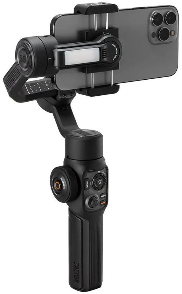 Alt view image 5 of 7 - Zhiyun SMOOTH 5S AI 3-Axis Handheld Gimbal Stabilizer Standard for Smartphone, Black