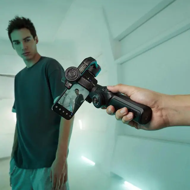Alt view image 7 of 7 - Zhiyun SMOOTH 5S AI 3-Axis Handheld Gimbal Stabilizer Standard for Smartphone, Black