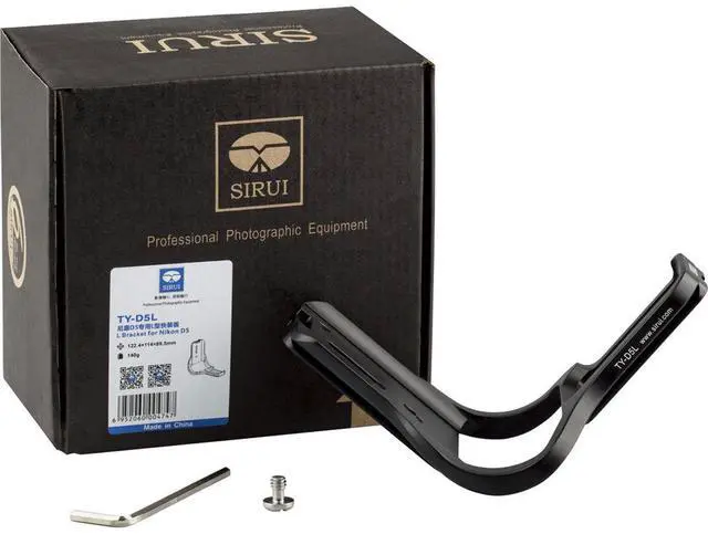 Alt view image 6 of 6 - Sirui TYD5L Aluminum Alloy L-Bracket Plate for Nikon D5 Camera
