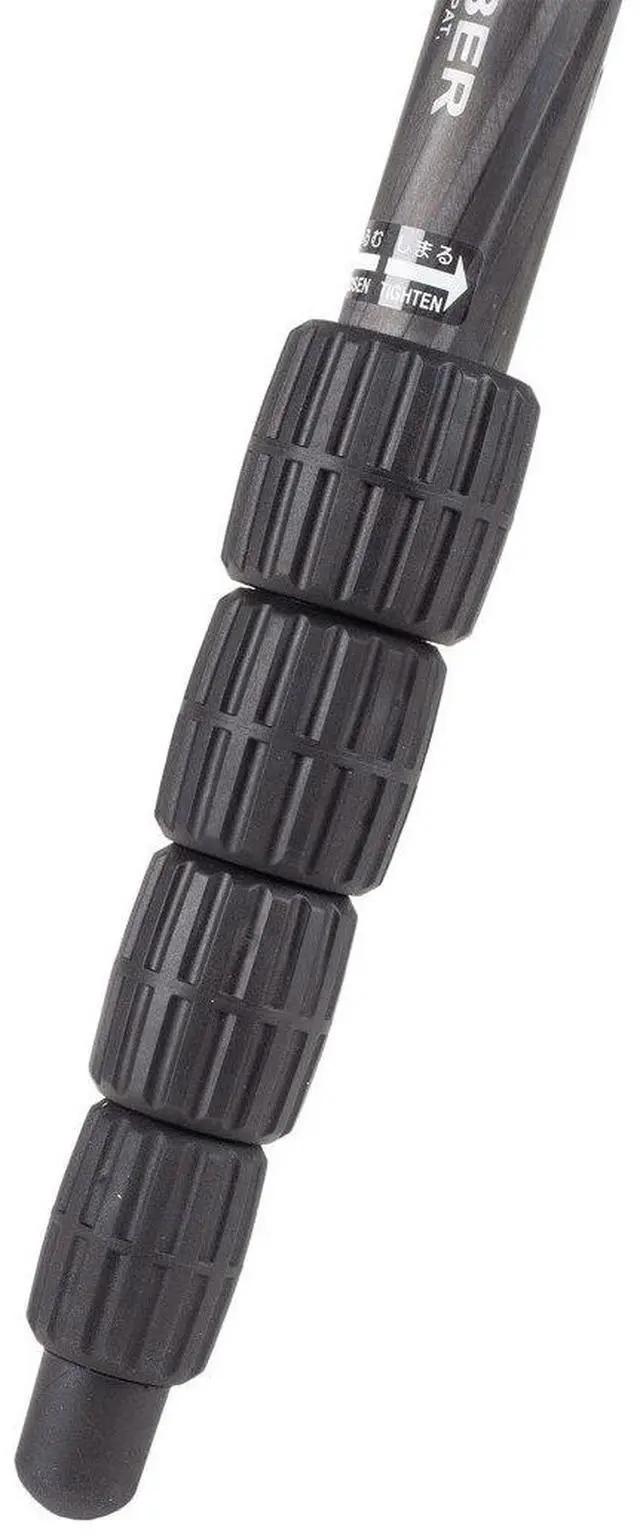 Alt view image 7 of 15 - Slik PRO CF-635 5-Section Carbon Fiber Tripod, 51.5" Max Height, Black