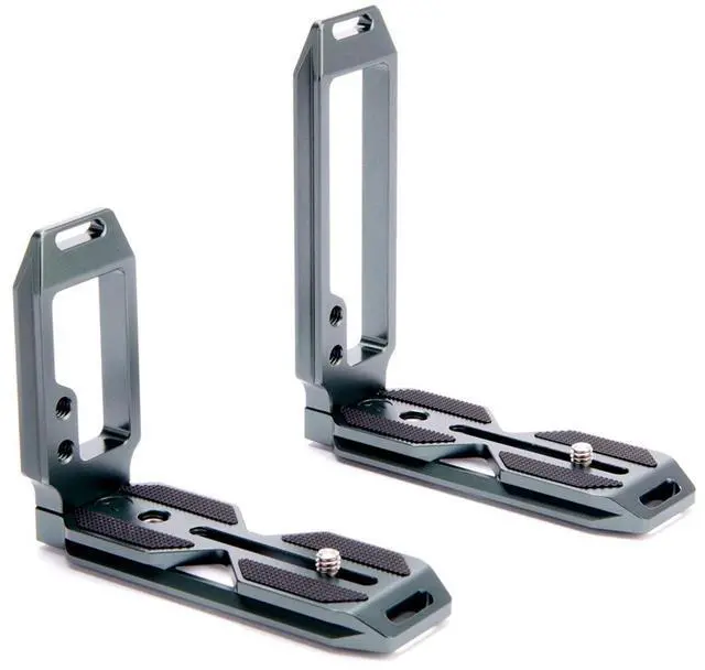 Alt view image 5 of 7 - 3 Legged Thing QR11 2.0 115mm Quick Release Universal L-Bracket, Metallic Slate Gray