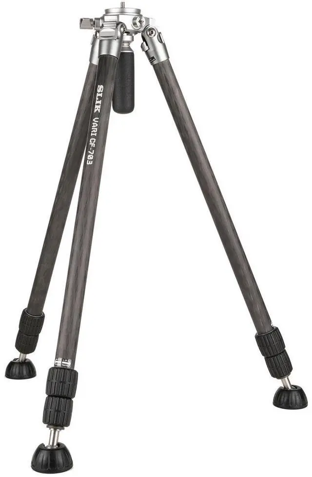 Main image of Slik VARI CF-703 3-Section CF Tripod Professional Kit, 17.6 lbs Capacity #615928