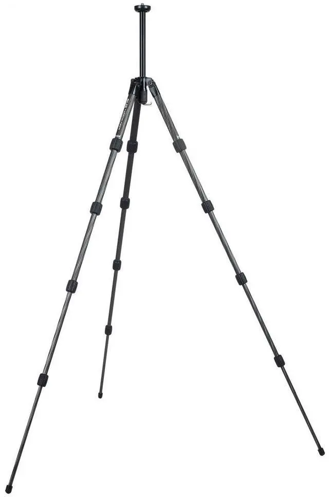Alt view image 3 of 15 - Slik PRO CF-635 5-Section Carbon Fiber Tripod, 51.5" Max Height, Black