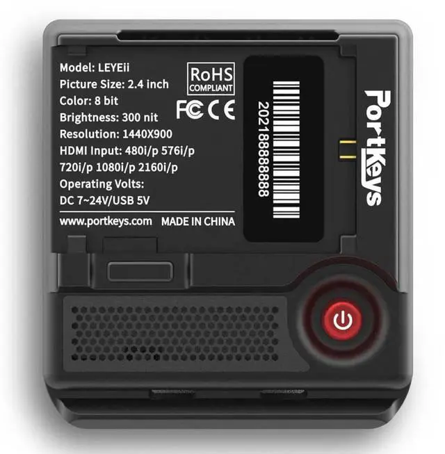 Alt view image 2 of 6 - Portkeys LEYE II Portable 4K HDMI 2.4" LCD Electronic Viewfinder