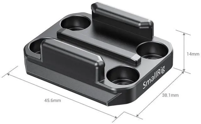 Alt view image 2 of 6 - SmallRig Buckle Adapter with Arca Quick Release Plate for GoPro Camera