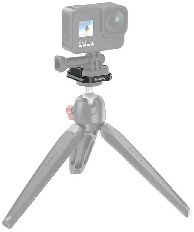 Alt view image 4 of 6 - SmallRig Buckle Adapter with Arca Quick Release Plate for GoPro Camera